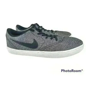 NIKE SB Check Solar Canvas Black/White Skate Shoes Men's Size 11 US 843896-004